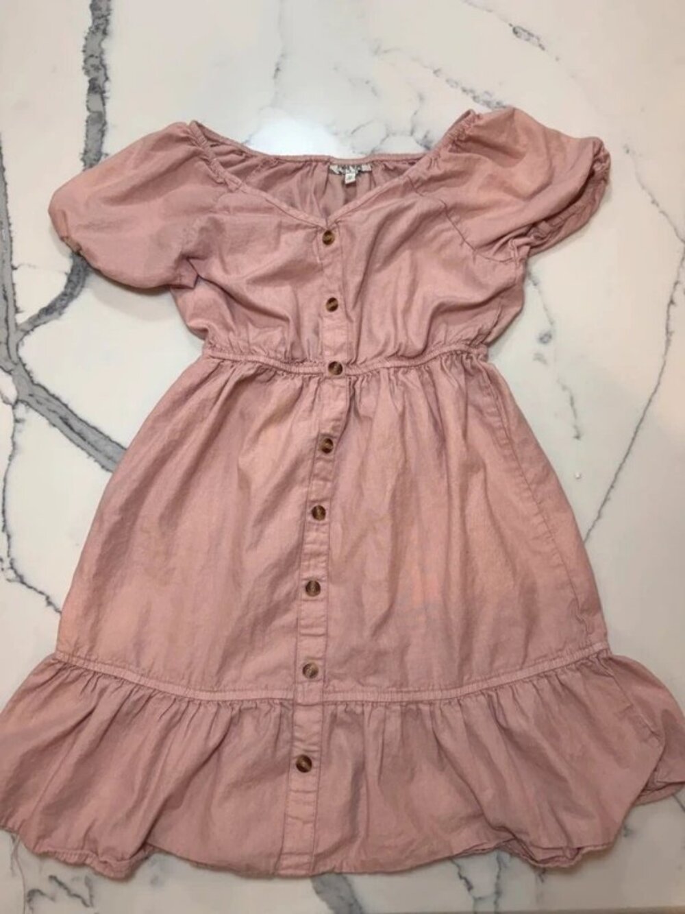 Speed Limit Dusty Rose Button Front Romper 12